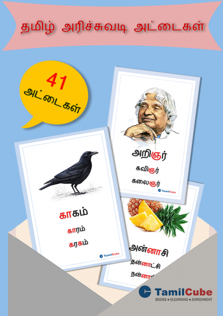 Tamilcube Tamil Alphabet Flashcards (Vowels, Consonants, Numbers ...